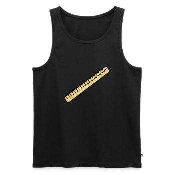 Ruler - Men's Premium Organic Tank Top - black - Front - AI Model Male 178 light (178cm)