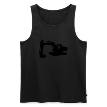 bagger - Débardeur bio Premium Homme - noir - Devant - AI Model Male 178 light (178cm)