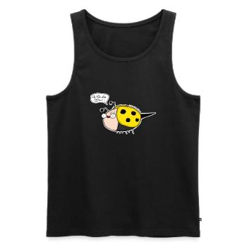 Marvinbiene - Premium Longsleeve - Women - Männer Premium Bio Tank Top - Schwarz - Vorne - AI Model Male 178 light (178cm)