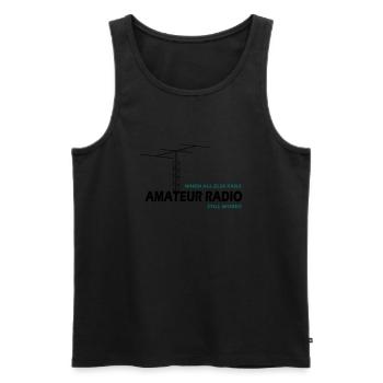 notfunk - Männer Premium Bio Tank Top - Schwarz - Vorne - Michal (187cm)