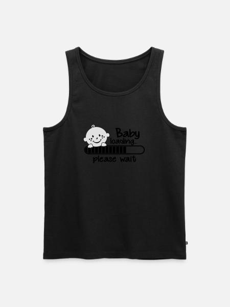 Baby loading.... please wait - Débardeur bio Premium Homme - noir