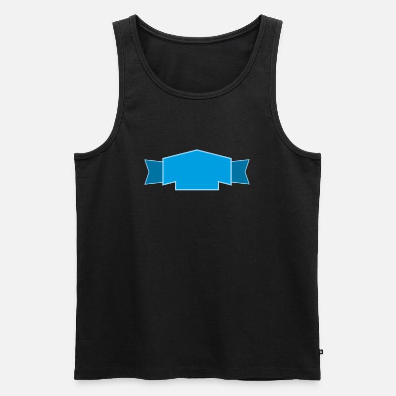 Banner - Männer Premium Bio Tank Top - Schwarz