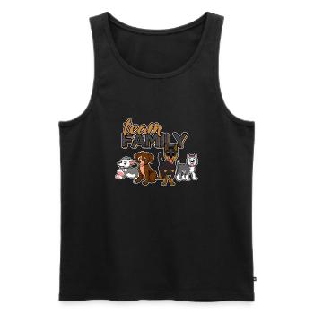 team familie hund bachelorette party geschenkidee - Männer Premium Bio Tank Top - Schwarz - Vorne - Michal (187cm)
