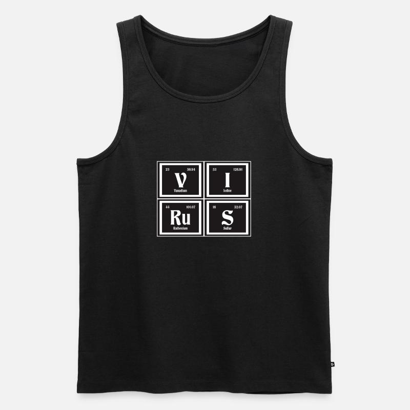 Viren-| Periodensystem der Elemente - Männer Premium Bio Tank Top - Schwarz