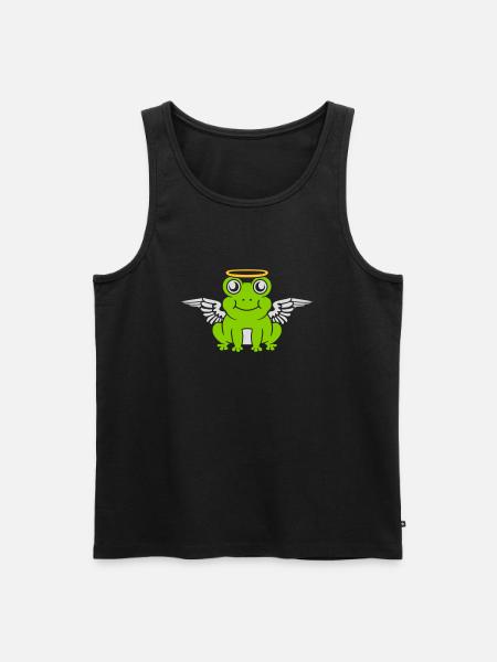 Angel Frog Wing Halo - Men's Premium Organic Tank Top - black