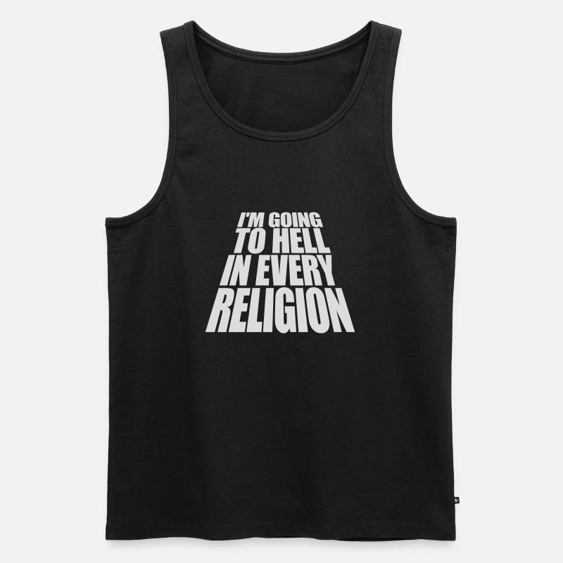 im going to hell - Männer Premium Bio Tank Top - Schwarz