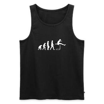 Hurdling Athletics Gift Hurdler - Men's Premium Organic Tank Top - black - Front - AI Model Male 178 light (178cm)