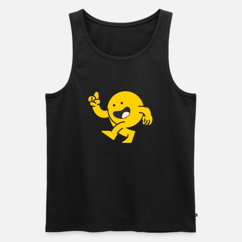 Emote - Männer Premium Bio Tank Top - Schwarz