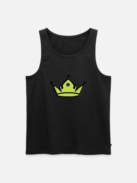 Crown 01 - Men's Premium Organic Tank Top - black