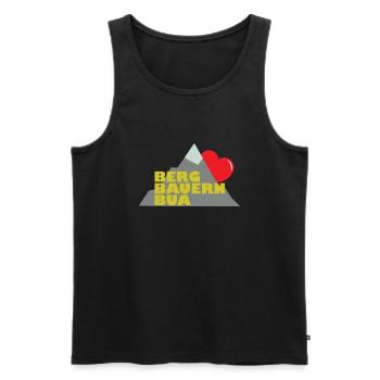 Lustiger Spruch Witzig Humor Geschenkidee - Männer Premium Bio Tank Top - Schwarz - Vorne - AI Model Male 178 light (178cm)