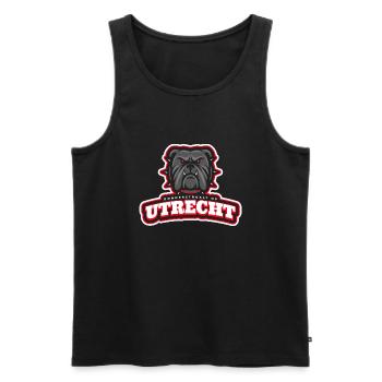 Utrecht, Donnerstroh weiter - Männer Premium Bio Tank Top - Schwarz - Vorne - AI Model Male 178 light (178cm)