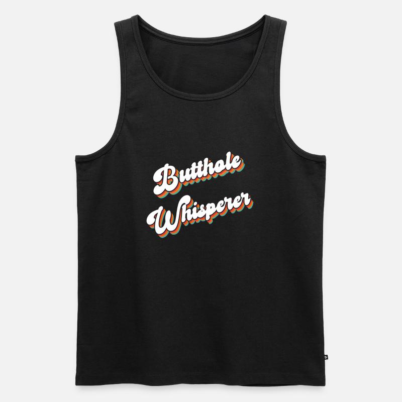 Arschloch-Flüsterer - Männer Premium Bio Tank Top - Schwarz