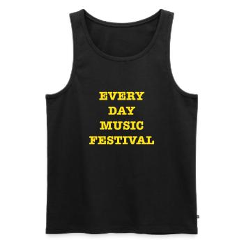 EveryDayMusicFestival - Men's Premium Organic Tank Top - black - Front - Michal (187cm)