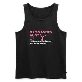 Sport Aunt Gymnastics - Männer Premium Bio Tank Top - Schwarz - Vorne - Michal (187cm)