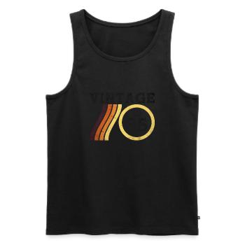 Jahrgang 1985 - Klassische limitierte Auflage Retro 39 - Männer Premium Bio Tank Top - Schwarz - Vorne - Michal (187cm)