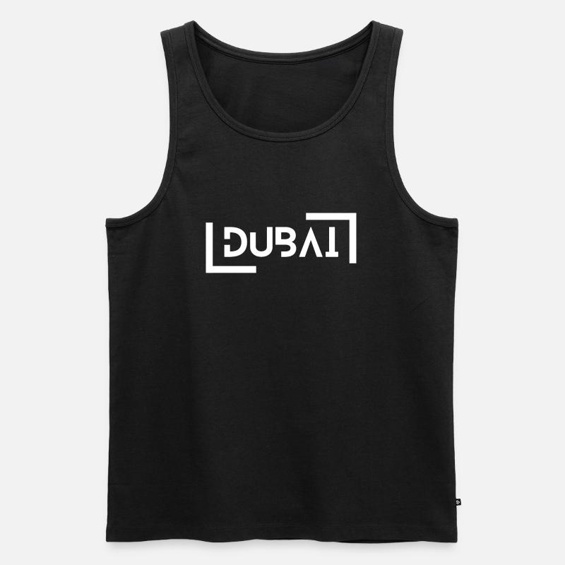 Dubai - Männer Premium Bio Tank Top - Schwarz