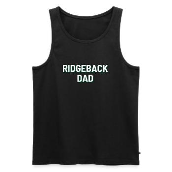 Ridgeback Dad - Männer Premium Bio Tank Top - Schwarz - Vorne - Michal (187cm)