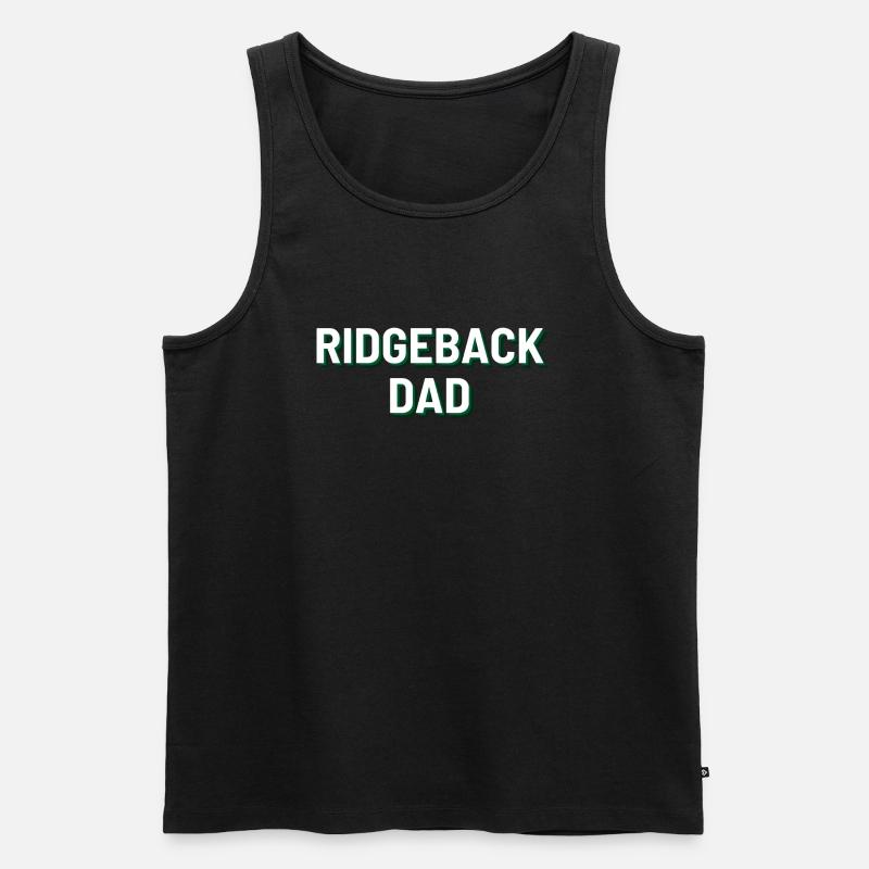 Ridgeback Dad - Männer Premium Bio Tank Top - Schwarz