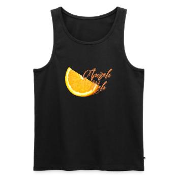 Moli apéritif - Débardeur bio Premium Homme - noir - Devant - Michal (187cm)