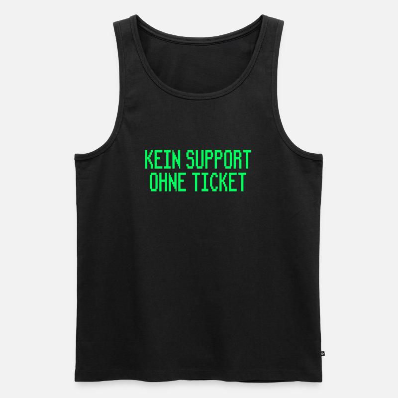 Systemadministrator Admin Spruch Computer - Männer Premium Bio Tank Top - Schwarz