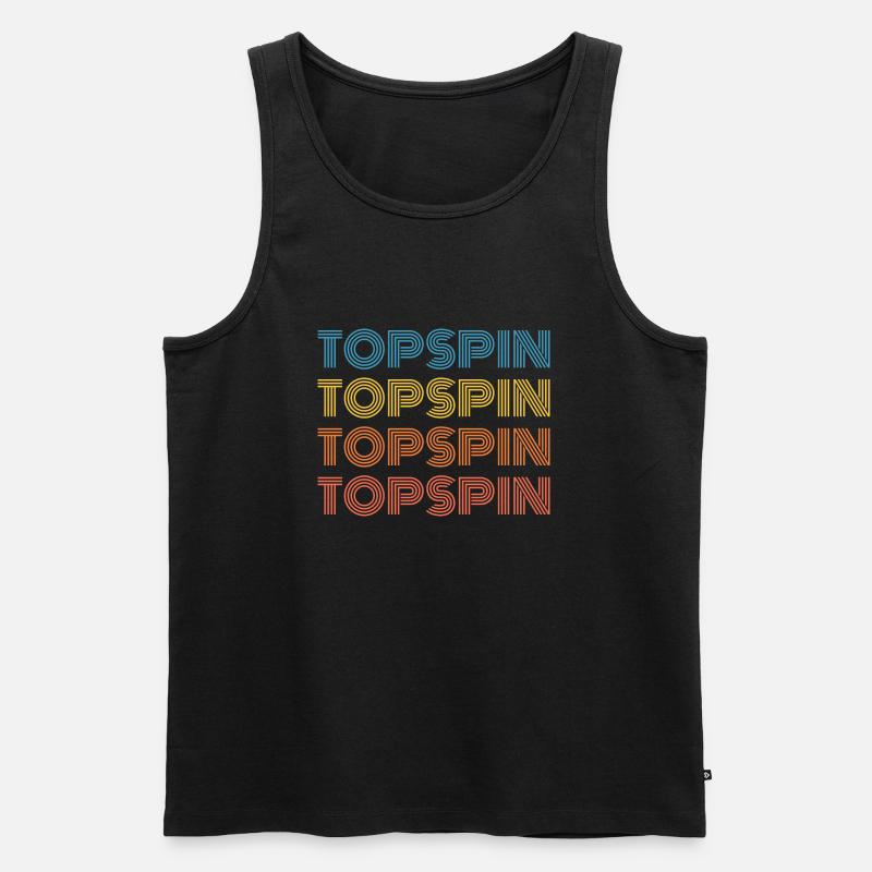 Topspin TopspinTopspinTopspin - Männer Premium Bio Tank Top - Schwarz