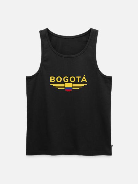 Bogotá Design – City of the Andes - Men's Premium Organic Tank Top - black