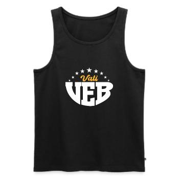 VEB Vati DDR Geschenk - Männer Premium Bio Tank Top - Schwarz - Vorne - AI Model Male 178 light (178cm)