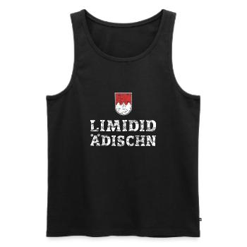 Limidid Ädischn Franke Fränkisch Franken - Männer Premium Bio Tank Top - Schwarz - Vorne - Michal (187cm)