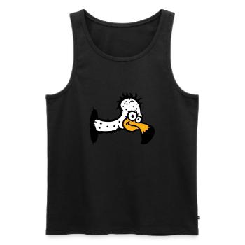 Geier Aasfresser Vogel lustig Geiern Aasgeier Spaß - Männer Premium Bio Tank Top - Schwarz - Vorne - AI Model Male 178 light (178cm)