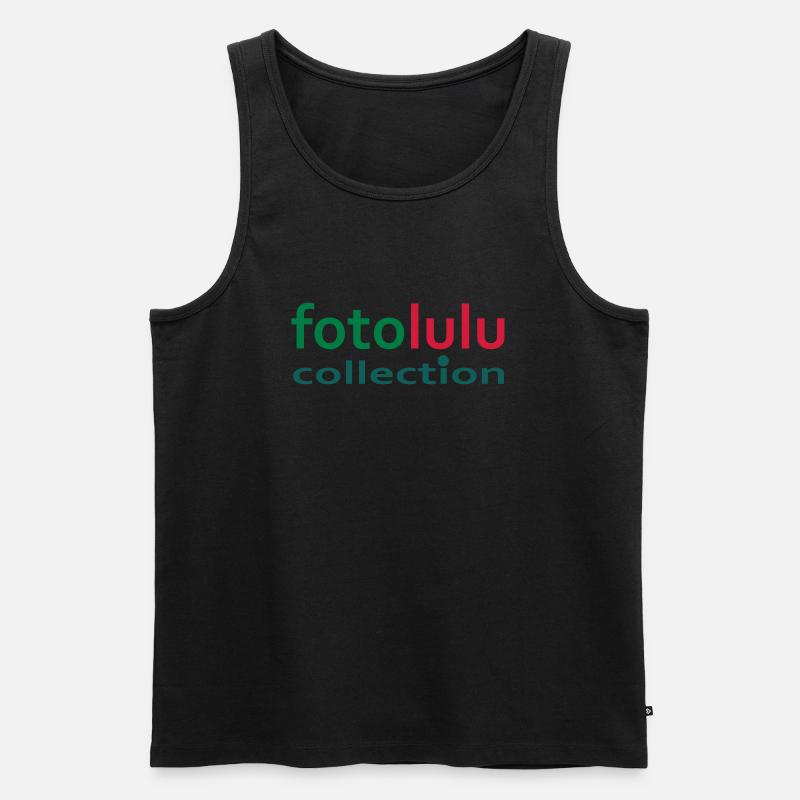 fotolulu collection Mütze - Männer Premium Bio Tank Top - Schwarz