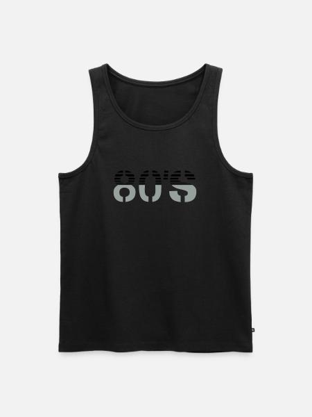 80s Logo - Männer Premium Bio Tank Top - Schwarz