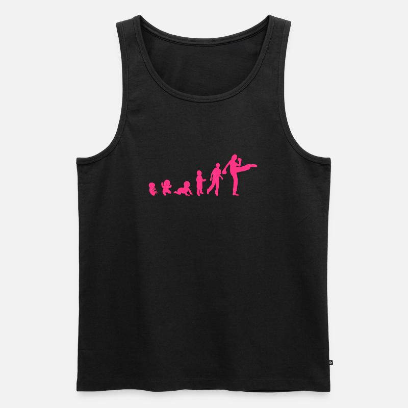 evolution franzoesisch boxen savate 4 - Männer Premium Bio Tank Top - Schwarz