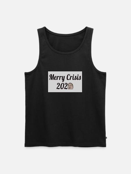 Joyeuse crise 2020 - Débardeur bio Premium Homme - noir