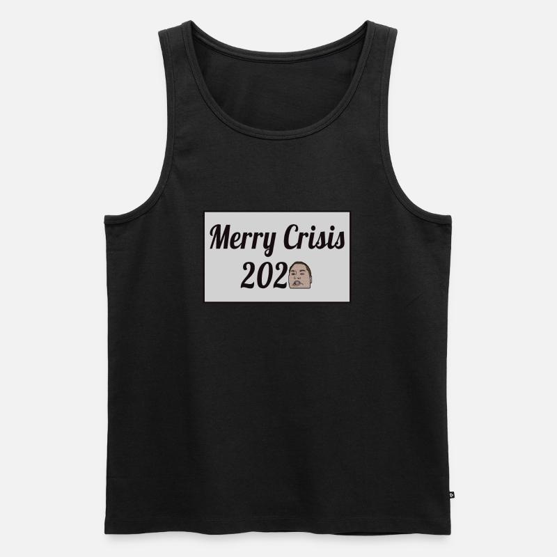 Merry Crisis 2020 - Männer Premium Bio Tank Top - Schwarz