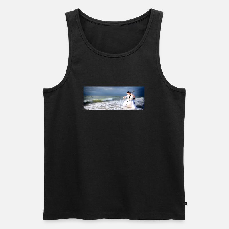 Wassermusik - Männer Premium Bio Tank Top - Schwarz