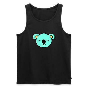 Cute Koala bear - Männer Premium Bio Tank Top - Schwarz - Vorne - AI Model Male 178 light (178cm)