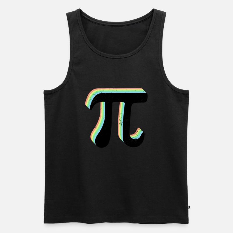 Math Pi-Symbol Pi - Männer Premium Bio Tank Top - Schwarz