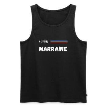 super marraine - t-shirt assorti - Débardeur bio Premium Homme - noir - Devant - Michal (187cm)