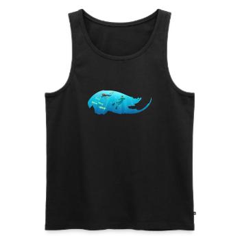 Scuba diving - Men's Premium Organic Tank Top - black - Front - Michal (187cm)