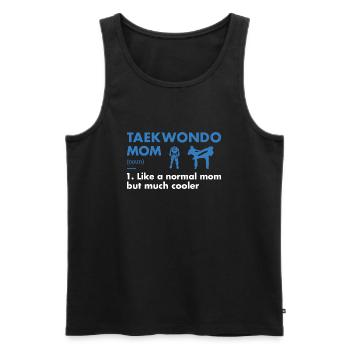 Sport Maman Définition Taekwondo - Débardeur bio Premium Homme - noir - Devant - Michal (187cm)