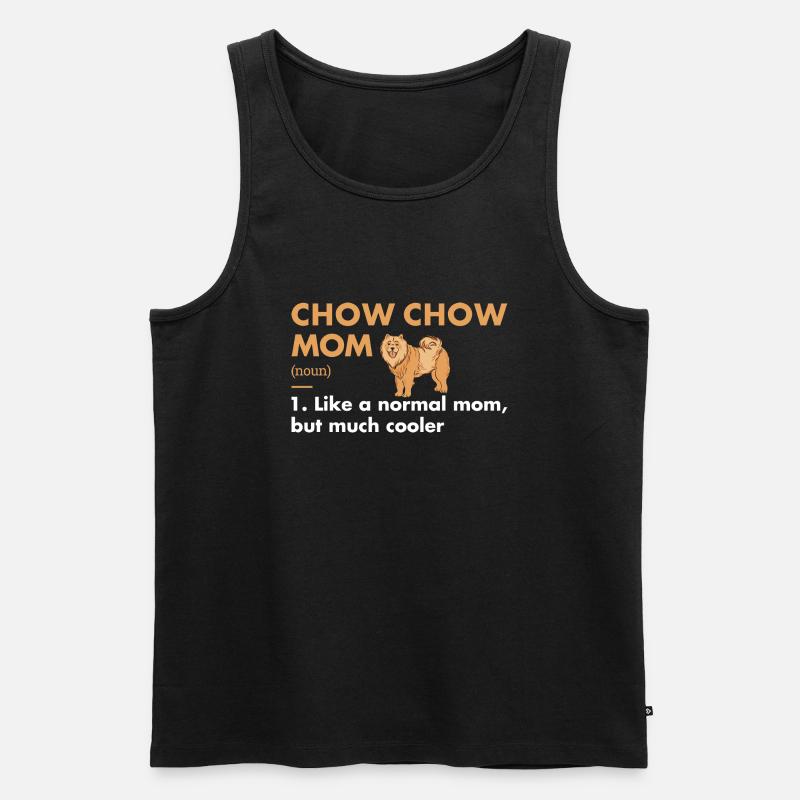 Chow Chow Mom Definition - Men's Premium Organic Tank Top - black