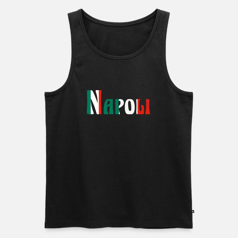 Napoli - Männer Premium Bio Tank Top - Schwarz