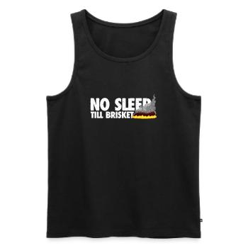 No Sleep Till Brisket - Perfektes BBQ-Geschenk - Männer Premium Bio Tank Top - Schwarz - Vorne - Michal (187cm)