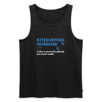 Sport Mari Kitesurf - Débardeur bio Premium Homme - noir - Devant - Michal (187cm)