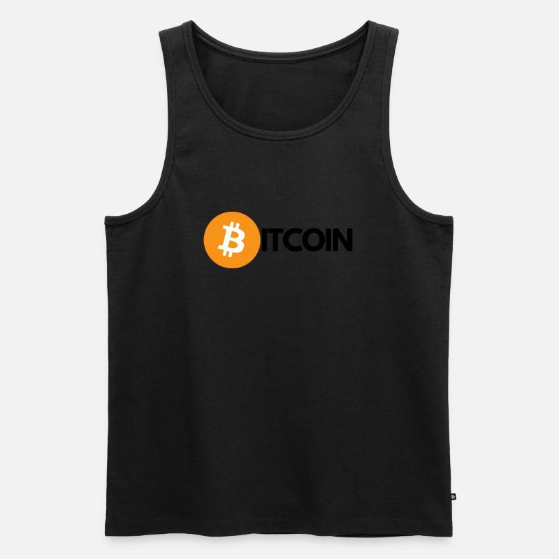 Krypto BITCOIN 1 - Männer Premium Bio Tank Top - Schwarz