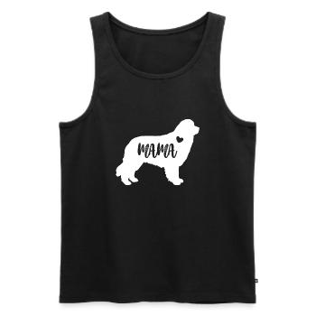 Terre-Neuve maman maman chien mignon cadeau de fête des mères - Débardeur bio Premium Homme - noir - Devant - AI Model Male 178 light (178cm)