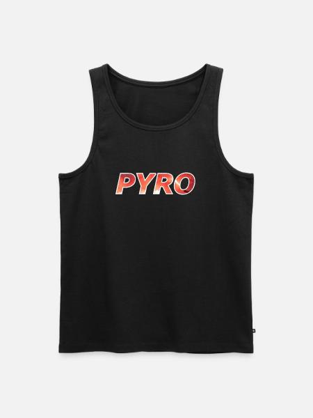 PYRO - Männer Premium Bio Tank Top - Schwarz