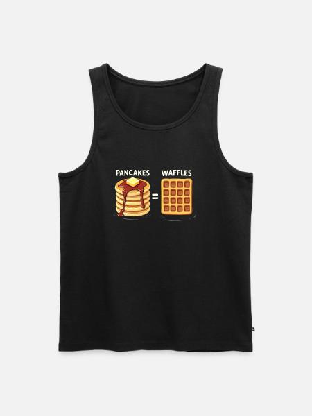 Pancakes and waffles - Men's Premium Organic Tank Top - black