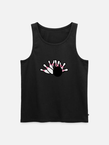 Ninepins - Men's Premium Organic Tank Top - black