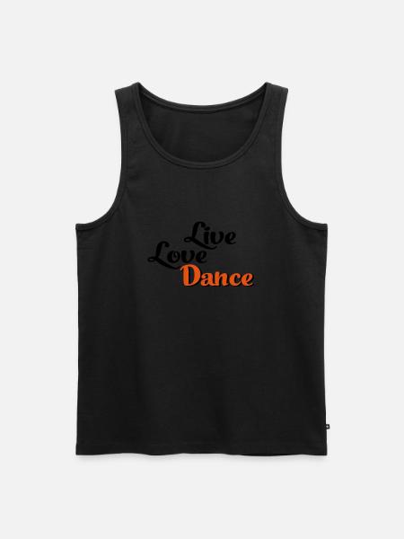 dance - Men's Premium Organic Tank Top - black
